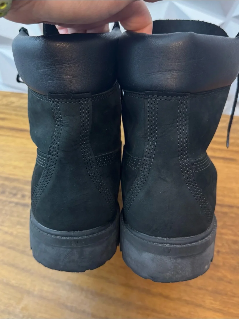 Timberland Black Suede Lace Up Boots Men's Size 11
